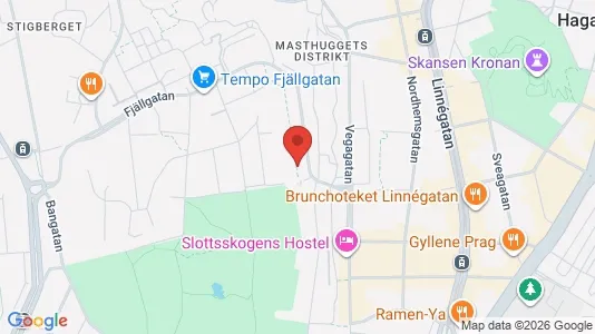 Lägenheter att hyra i Majorna-Linné - kort over placeringen