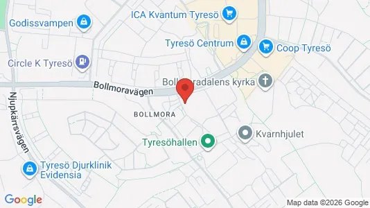 Lägenheter att hyra i Tyresö - kort over placeringen