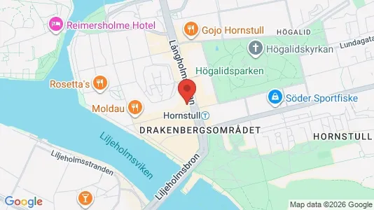 Lägenheter att hyra i Södermalm - kort over placeringen