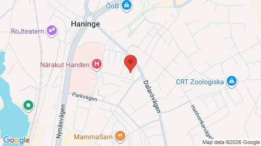 Lägenheter att hyra i Haninge - kort over placeringen