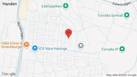 Lägenheter att hyra i Haninge - kort over placeringen