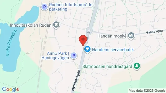 Lägenheter att hyra i Haninge - kort over placeringen