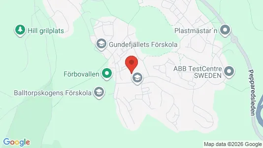 Lägenheter att hyra i Mölndal - kort over placeringen