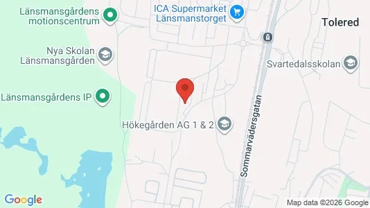 Lägenheter att hyra i Västra hisingen - kort over placeringen