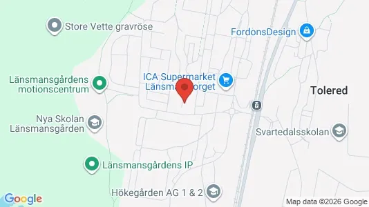 Lägenheter att hyra i Västra hisingen - kort over placeringen