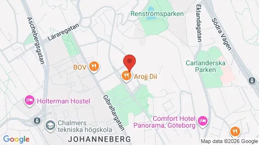 Lägenheter att hyra i Johanneberg - kort over placeringen