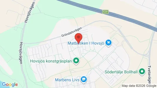 Lägenheter att hyra i Södertälje - kort over placeringen