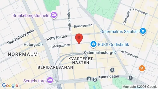 Lägenheter att hyra i Stockholm Innerstad - kort over placeringen