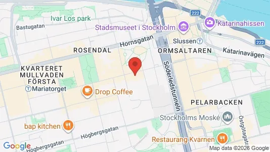 Lägenheter att hyra i Södermalm - kort over placeringen
