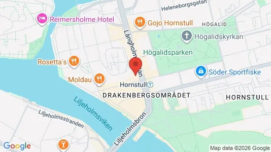 Lägenheter att hyra i Södermalm - kort over placeringen