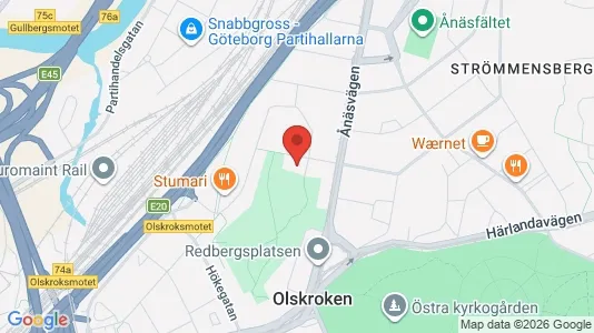 Lägenheter att hyra i Örgryte-Härlanda - kort over placeringen