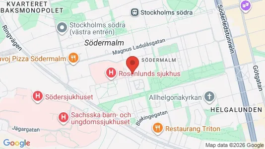 Lägenheter att hyra i Södermalm - kort over placeringen