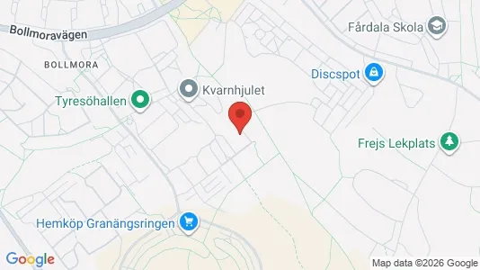 Lägenheter att hyra i Tyresö - kort over placeringen