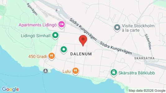 Lägenheter att hyra i Lidingö - kort over placeringen