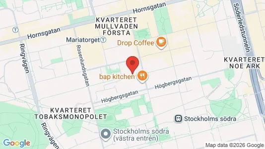 Lägenheter att hyra i Södermalm - kort over placeringen