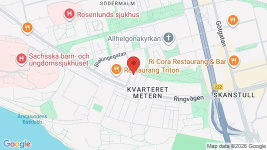 Lägenheter att hyra i Södermalm - kort over placeringen