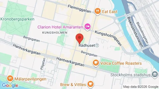 Lägenheter att hyra i Kungsholmen - kort over placeringen