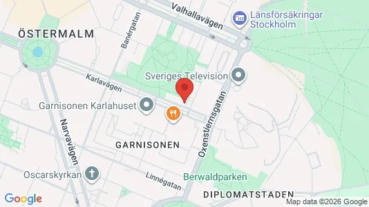 Lägenheter att hyra i Östermalm - kort over placeringen