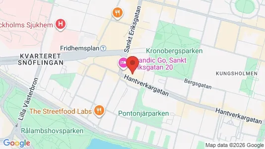 Lägenheter att hyra i Kungsholmen - kort over placeringen