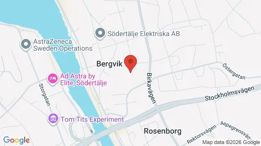Lägenheter att hyra i Södertälje - kort over placeringen