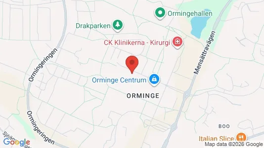Lägenheter att hyra i Nacka - kort over placeringen