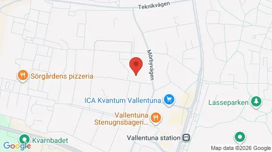 Lägenheter att hyra i Vallentuna - kort over placeringen