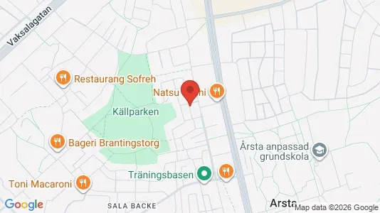 Lägenheter att hyra i Uppsala - kort over placeringen