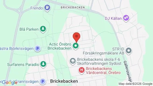 Lägenheter att hyra i Örebro - kort over placeringen