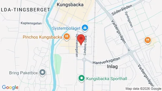Lägenheter att hyra i Kungsbacka - kort over placeringen