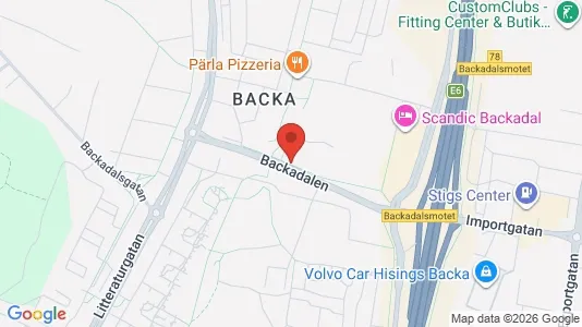 Lägenheter att hyra i Norra hisingen - kort over placeringen