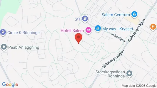Lägenheter att hyra i Salem - kort over placeringen