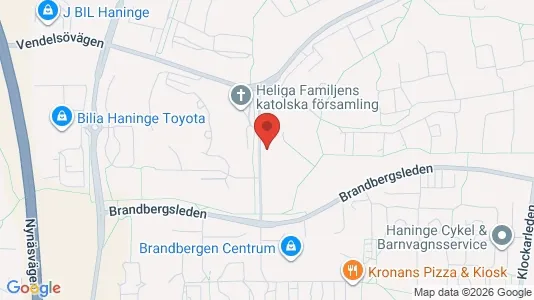 Lägenheter att hyra i Haninge - kort over placeringen