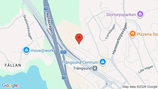 Lägenheter att hyra i Huddinge - kort over placeringen