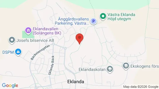 Lägenheter att hyra i Mölndal - kort over placeringen