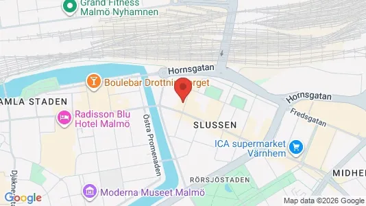 Lägenheter att hyra i Malmö Centrum - kort over placeringen