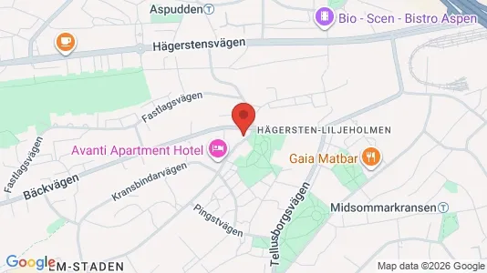 Lägenheter att hyra i Söderort - kort over placeringen