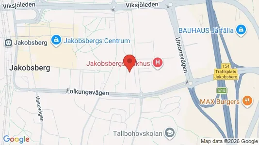Lägenheter att hyra i Järfälla - kort over placeringen
