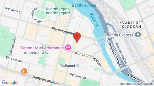 Lägenheter att hyra i Kungsholmen - kort over placeringen