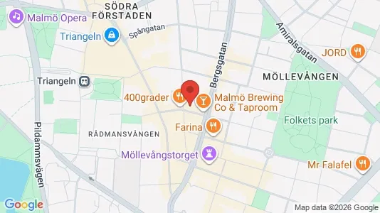 Lägenheter att hyra i Malmö Centrum - kort over placeringen