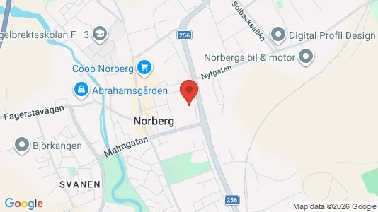 Lägenheter till salu i Norberg - kort over placeringen