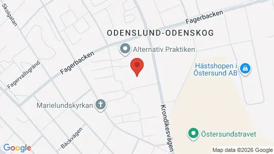 Lägenheter att hyra i Östersund - kort over placeringen