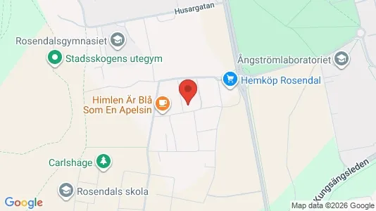 Lägenheter till salu i Uppsala - kort over placeringen