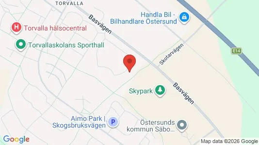Lägenheter att hyra i Östersund - kort over placeringen