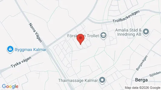 Lägenheter att hyra i Kalmar - kort over placeringen