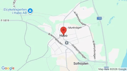Hus att hyra i Håbo - kort over placeringen