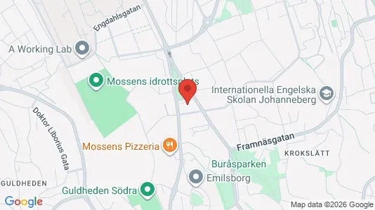Lägenheter att hyra i Johanneberg - kort over placeringen