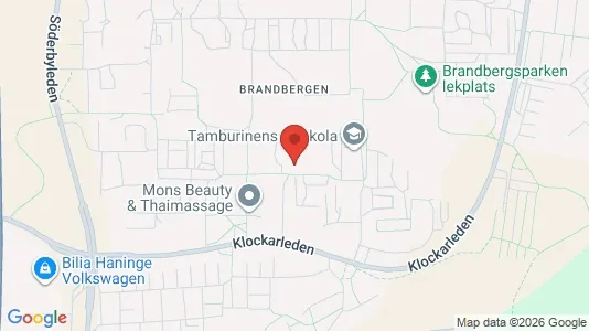 Lägenheter att hyra i Haninge - kort over placeringen