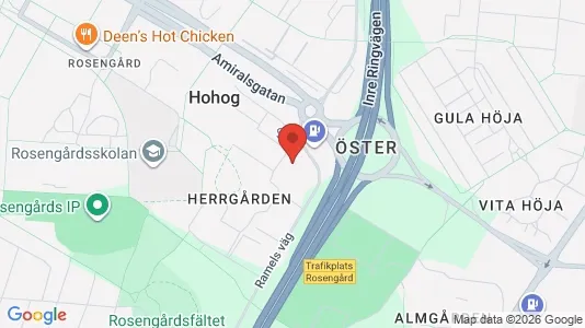 Lägenheter att hyra i Rosengård - kort over placeringen