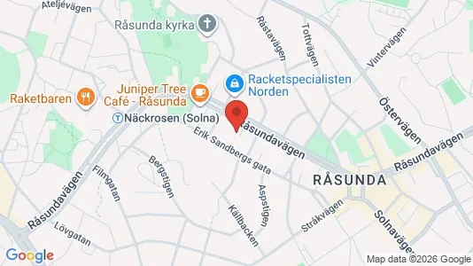 Lägenheter att hyra i Solna - kort over placeringen