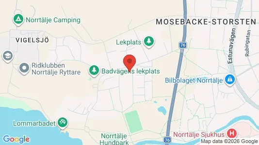 Lägenheter att hyra i Norrtälje - kort over placeringen
